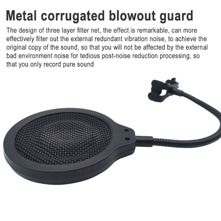 TEYUN PS-3 Microphone Blowout Cover (Black) - Consumer Electronics by buy2fix | Online Shopping UK | buy2fix