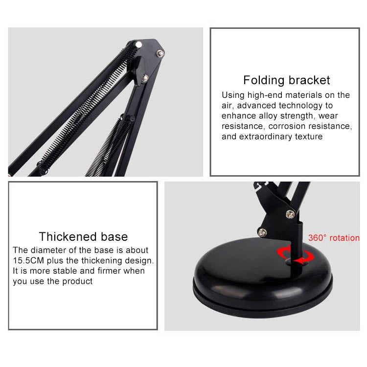 360 Degree Rotating Universal Cantilever Single Microphone Mobile Phone Disc Desktop Stand - Consumer Electronics by buy2fix | Online Shopping UK | buy2fix