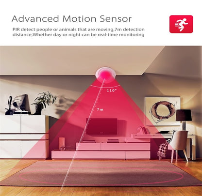 NEO NAS-PD01W Wireless WiFi PIR Detector Motion Sensor, Support Android / IOS systems & Ultra-bright Red LED - Security by buy2fix | Online Shopping UK | buy2fix