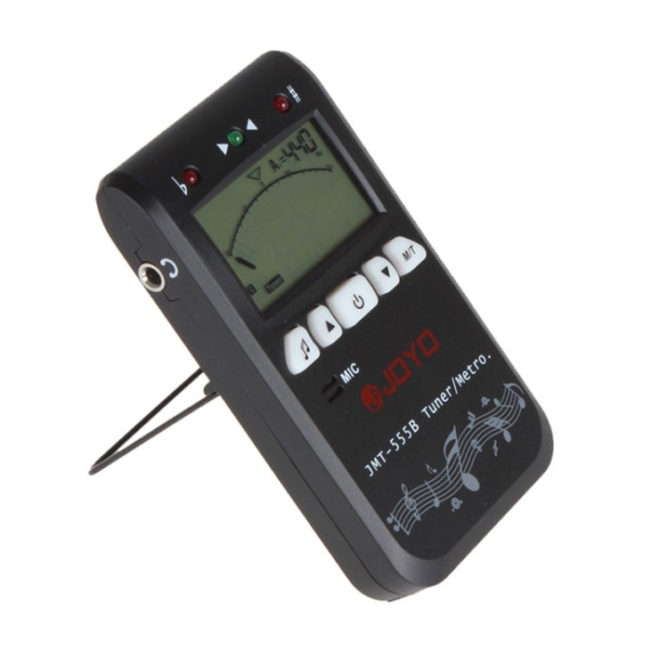 JOYO JMT-555B Metronome Tuner Chromatic Digital LCD Backlight with Tone Generator 3 in 1 Kit for Guitar Violin Ukulele (Black) - Stringed Instruments by JOYO | Online Shopping UK | buy2fix