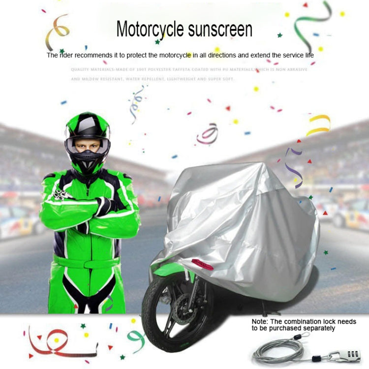 210D Oxford Cloth Motorcycle Electric Car Rainproof Dust-proof Cover, Size: XXL (Black Silver) - Raincoat by buy2fix | Online Shopping UK | buy2fix