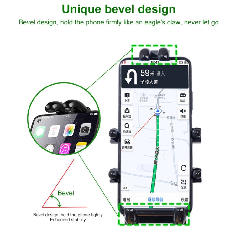 M8 Bolt Ball-Head Motorcycle Multi-function Eight-jaw Aluminum Phone Navigation Bracket with Anti-theft Knobs - Holder by buy2fix | Online Shopping UK | buy2fix