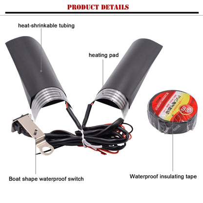 CS-054B1 Third Generation Motorcycle Modified Electric Heating Hand Cover Heated Grip Handlebar - Grips by buy2fix | Online Shopping UK | buy2fix