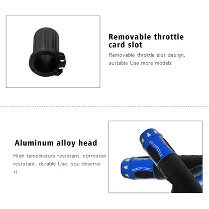 CS-764A2 12V Motorcycle Scooter Aluminum Alloy Electric Hand Grip Cover Heated Grip Handlebar(Blue) - Grips by buy2fix | Online Shopping UK | buy2fix