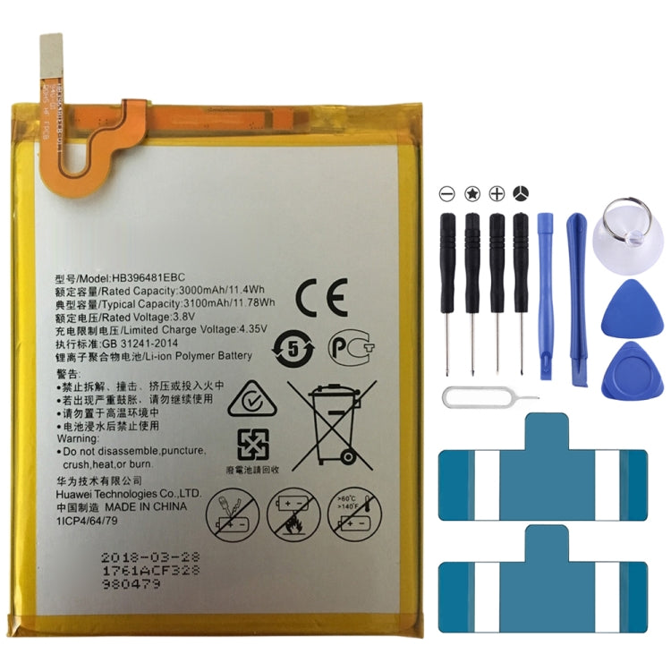 HB396481EBC Li-ion Polymer Battery for Huawei Ascend G7 Plus / Honor 5X / G8 / G8X / RIO L03-UL00TL00AL00 - For Huawei by buy2fix | Online Shopping UK | buy2fix