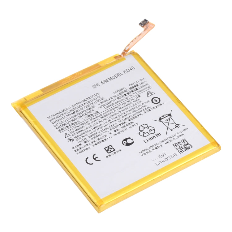 For Motorola Moto G8 Plus XT201/XT2019-2 4000mAh Replacement Li-Polymer Battery KD40 - For Motorola by buy2fix | Online Shopping UK | buy2fix