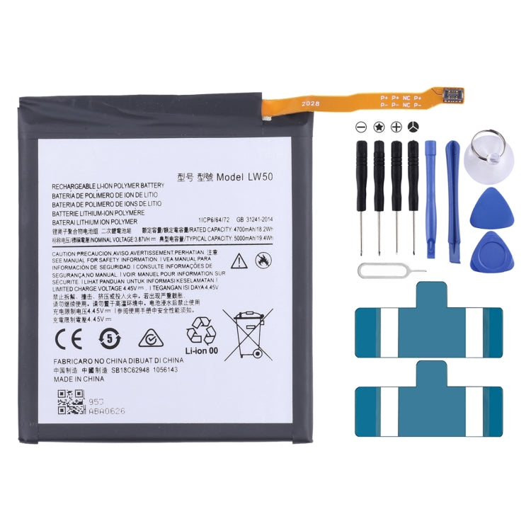 For Motorola Edge+ 5000mAh Replacement Li-Polymer Battery LW50 - For Motorola by buy2fix | Online Shopping UK | buy2fix