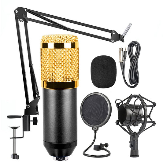 BM-800 Network K-Song Dedicated High-end Metal Shock Mount Microphone Set(Black) - Consumer Electronics by buy2fix | Online Shopping UK | buy2fix