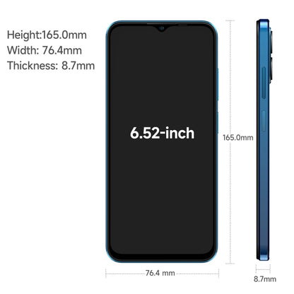 [HK Warehouse] Ulefone Note 16 Pro, 8GB+128GB, Dual Back Cameras, Face ID & Side Fingerprint Identification, 4400mAh Battery, 6.52 inch Android 13 Unisoc T606 OctaCore up to 1.6GHz, Network: 4G, Dual SIM, OTG(Blue) - Ulefone by Ulefone | Online Shopping UK | buy2fix