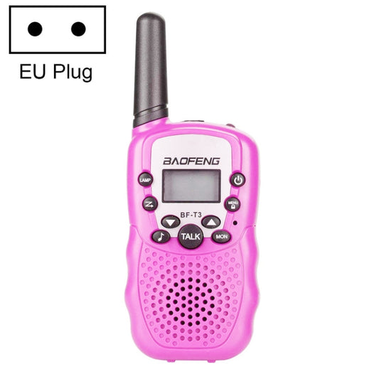 2 PCS BaoFeng BF-T3 1W Children Single Band Radio Handheld Walkie Talkie with Monitor Function, EU Plug - Consumer Electronics by BAOFENG | Online Shopping UK | buy2fix