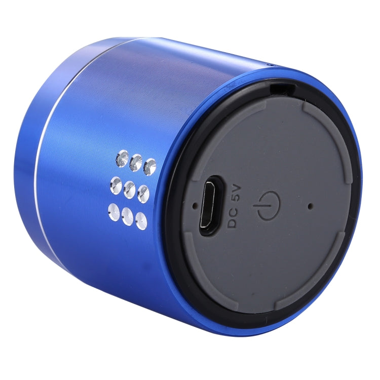 PTH-02 Portable True Wireless Stereo Mini Bluetooth Speaker with LED Indicator & Sling(Blue) - Mini Speaker by buy2fix | Online Shopping UK | buy2fix