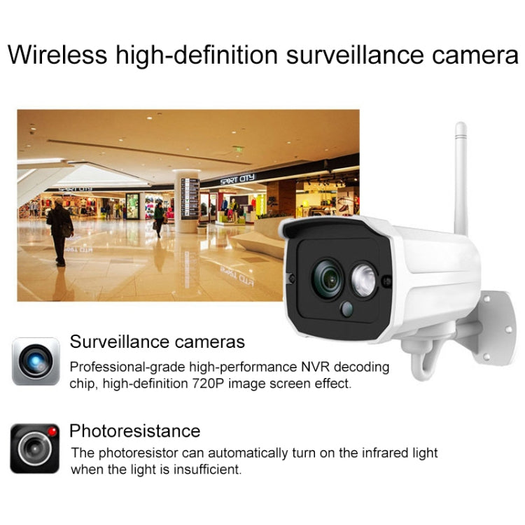 H105 720P 4-ways Wiring-free Wireless Camera NVR Kit - Security by buy2fix | Online Shopping UK | buy2fix