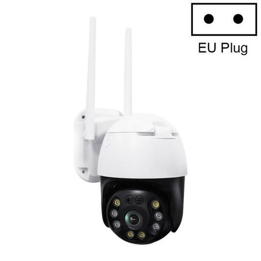 QX36 1080P 3.0MP 3.6mm Lens IP65 Waterproof PTZ 360 Degree Rotating WIFI Camera, Support Day and Night Full Color & Two-way Voice Intercom & Motion Humanoid Detection & Video Playback & 128GB TF Card, EU Plug - Security by buy2fix | Online Shopping UK | buy2fix