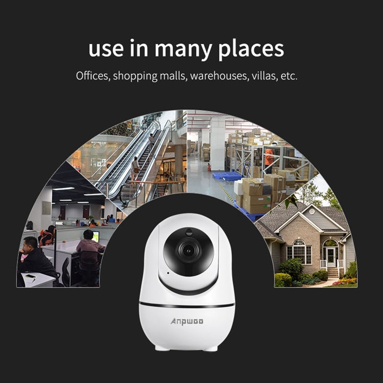 Anpwoo YT008 720P HD WiFi IP Camera, Support Motion Detection & Infrared Night Vision & SD Card(Max 32GB)(White) - Security by Anpwoo | Online Shopping UK | buy2fix