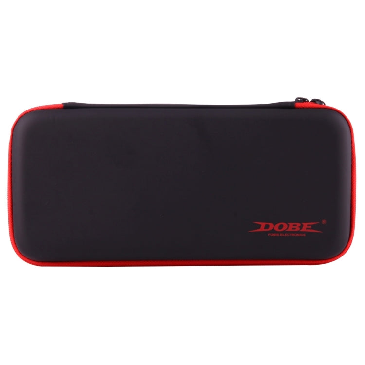 DOBE For Nintendo Switch Game Console Travel Carrying Storage Box Zipper Protective Bag Holder Shell, Size: 26.0 x 12.5 x 4.0cm(Black + Red) - Bags by DOBE | Online Shopping UK | buy2fix