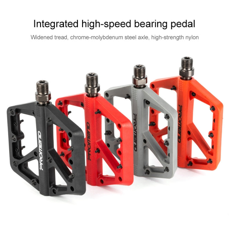 PROMEND PD-M42 1 Pair Mountain Bicycle Nylon High-speed Bearing Pedals(Orange) - Pedals by PROMEND | Online Shopping UK | buy2fix