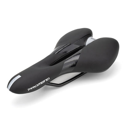 PROMEND SD-567 Hollow Breathable Silicone Racing Bicycle Saddle(Black White) - Bicycle Saddle by PROMEND | Online Shopping UK | buy2fix