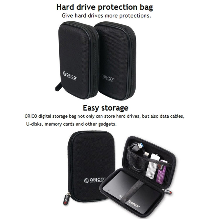 ORICO PHD-25 2.5 inch SATA HDD Case Hard Drive Disk Protect Cover Box(Black) - Hard Drive Bags & Cases by ORICO | Online Shopping UK | buy2fix