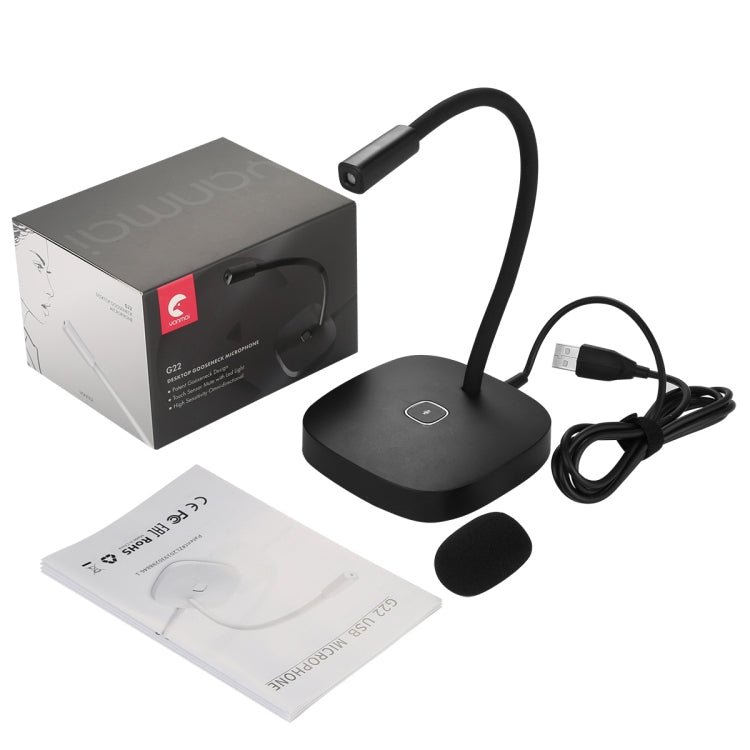 Yanmai G22 USB Desktop Computer Microphone (Black) - Microphone by Yanmai | Online Shopping UK | buy2fix