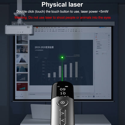 ASiNG A9 32GB Green Light Multifunctional PPT Touch Laser Page Turning Pen Wireless Presenter (Grey) -  by ASiNG | Online Shopping UK | buy2fix