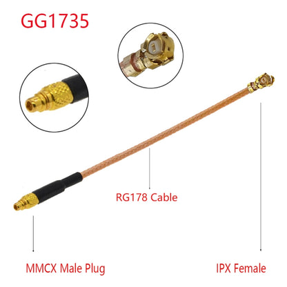 IPX Female to GG1735 MMCX Female RG178 Adapter Cable, Length: 15cm - Connectors by buy2fix | Online Shopping UK | buy2fix