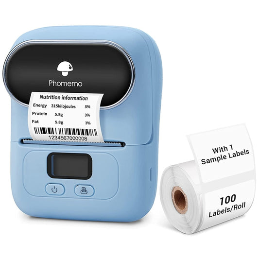 Phomemo M110 Home Handheld Mini Bluetooth Thermal Printer (Blue) - Consumer Electronics by buy2fix | Online Shopping UK | buy2fix