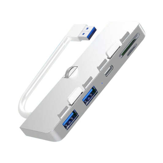 Rocketek HC413 Type-C + USB3.0 x 2 + SD / TF Card Reader HUB Adapter - USB 3.0 HUB by ROCKETEK | Online Shopping UK | buy2fix