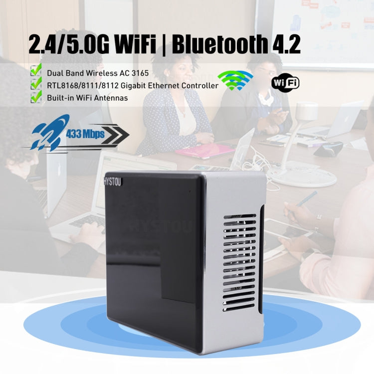 HYSTOU M5 Windows 7/8/10 / WES7/10/Linux System Mini PC, Intel Core i7-1165G7 Quad Core 8 Threads up to 4.7GHz, 32GB RAM+512GB SSD, US Plug - Windows Mini PCs by HYSTOU | Online Shopping UK | buy2fix