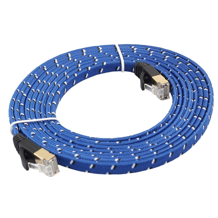 8m Gold Plated CAT-7 10 Gigabit Ethernet Ultra Flat Patch Cable for Modem Router LAN Network, Built with Shielded RJ45 Connector - Lan Cable and Tools by buy2fix | Online Shopping UK | buy2fix