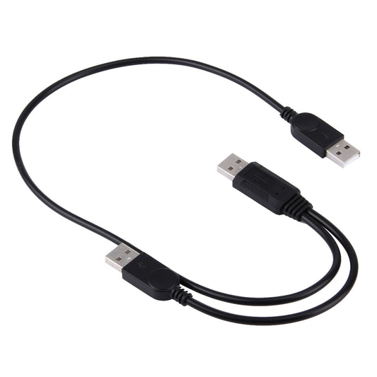 2 in 1 USB 2.0 Male to 2 Dual USB Male Cable for Computer / Laptop, Length: 50cm -  by buy2fix | Online Shopping UK | buy2fix