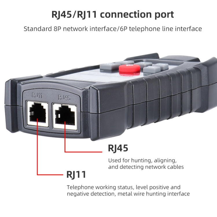 BENETECH GT67 RJ11 / RJ45 Multifunctional Cable Tester Line Finder Net Cable Detector - Lan Cable and Tools by BENETECH | Online Shopping UK | buy2fix