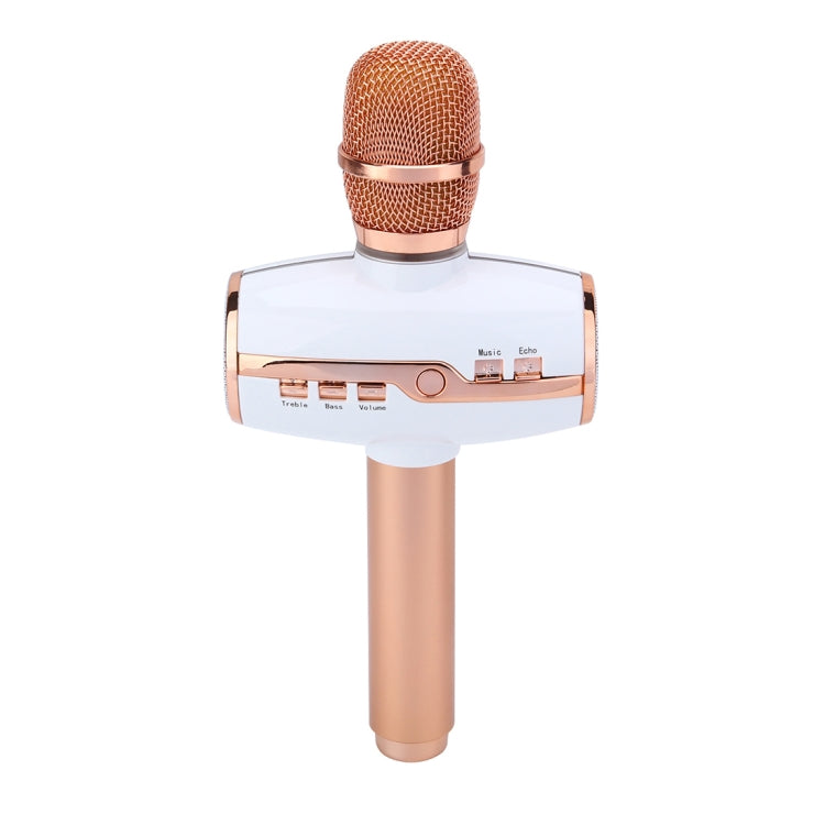 H9 High Sound Quality Handheld KTV Karaoke Recording Colorful RGB Neon Lights Bluetooth Wireless Condenser Microphone, For Notebook, PC, Speaker, Headphone, iPad, iPhone, Galaxy, Huawei, Xiaomi, LG, HTC and Other Smart Phones(Rose Gold) - Consumer Electronics by buy2fix | Online Shopping UK | buy2fix