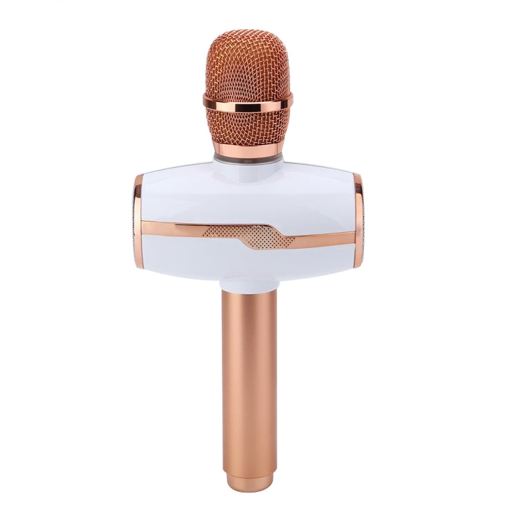 H9 High Sound Quality Handheld KTV Karaoke Recording Colorful RGB Neon Lights Bluetooth Wireless Condenser Microphone, For Notebook, PC, Speaker, Headphone, iPad, iPhone, Galaxy, Huawei, Xiaomi, LG, HTC and Other Smart Phones(Rose Gold) - Consumer Electronics by buy2fix | Online Shopping UK | buy2fix