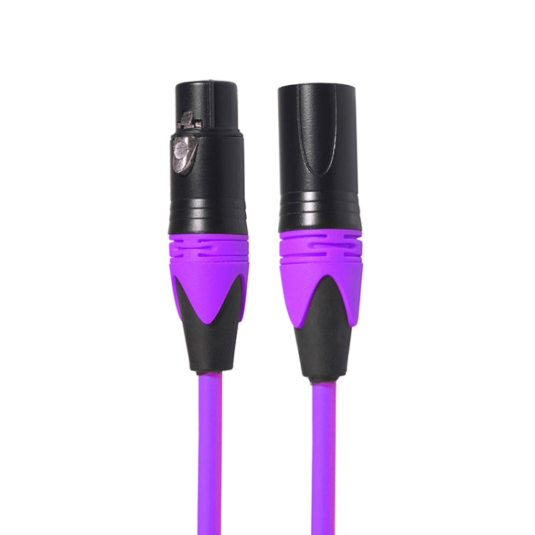 XRL Male to Female Microphone Mixer Audio Cable, Length: 3m (Purple) - Consumer Electronics by buy2fix | Online Shopping UK | buy2fix