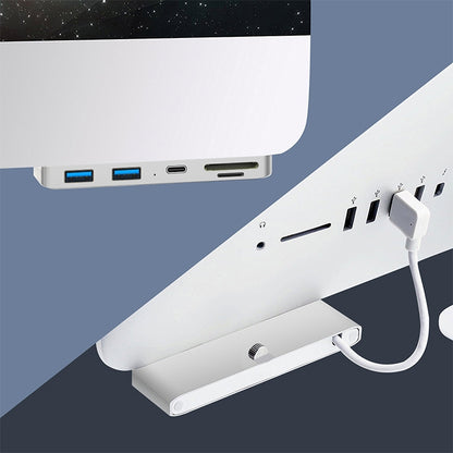 Rocketek For iMac Type-C / USB-C + Dual USB3.0 + SD / TF Multi-function HUB Expansion Dock - Computer & Networking by ROCKETEK | Online Shopping UK | buy2fix