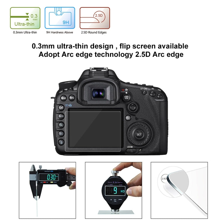 60 PCS PULUZ 2.5D Curved Edge 9H Surface Hardness Tempered Glass Screen Protector Kits for Canon 5D Mark IV / Mark III, Sony RX100 / A7M2 / A7R / A7R2, Nikon D3200 / D3300, Panasonic GH5, DMC-LX100 etc. - Camera Accessories by PULUZ | Online Shopping UK | buy2fix