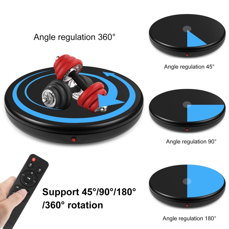 PULUZ 45cm Remote Control Adjusting Speed Rotating Turntable Display Stand, Black, Load 100kg(EU Plug) -  by PULUZ | Online Shopping UK | buy2fix