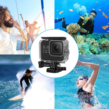 PULUZ 60m Underwater Depth Diving Case Waterproof Camera Housing for GoPro HERO8 Black - DJI & GoPro Accessories by PULUZ | Online Shopping UK | buy2fix