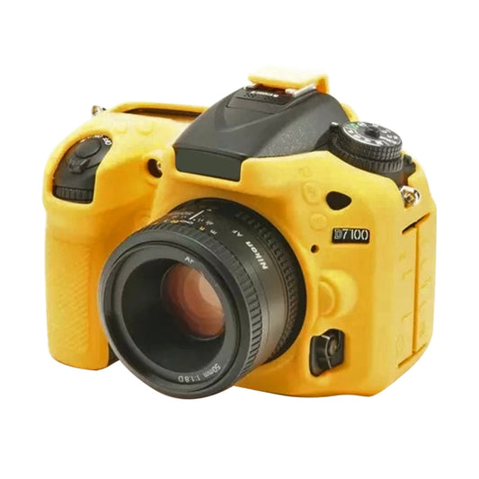 PULUZ Soft Silicone Protective Case for Nikon D7200 /D7100(Yellow) - Protective Case by PULUZ | Online Shopping UK | buy2fix