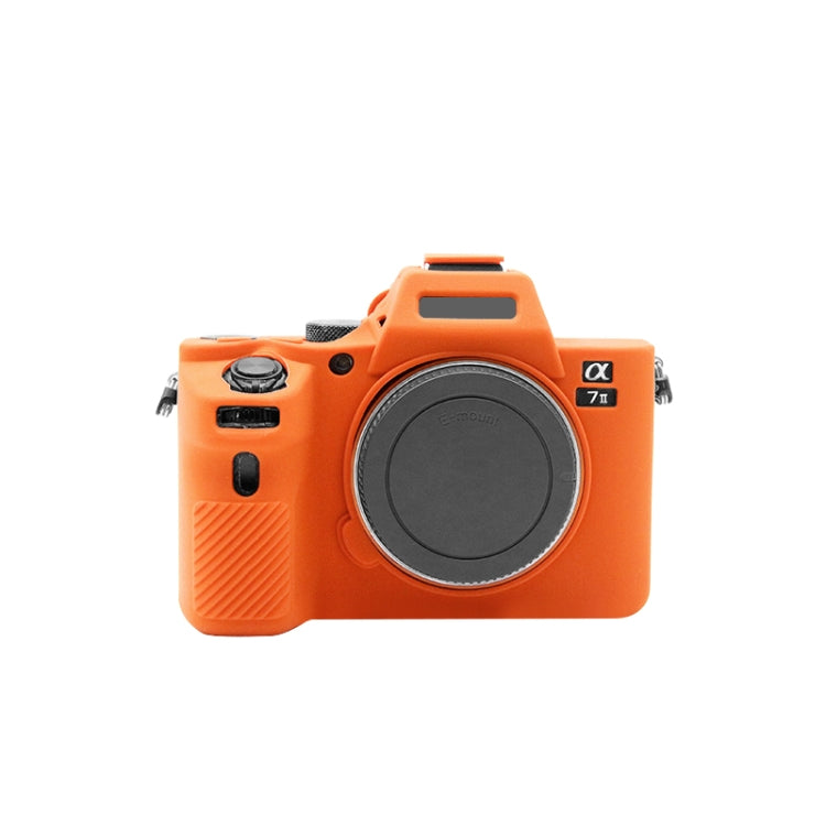 PULUZ Soft Silicone Protective Case for Sony ILCE-7MII / 7SMII / 7RMII(Orange) - Camera Accessories by PULUZ | Online Shopping UK | buy2fix