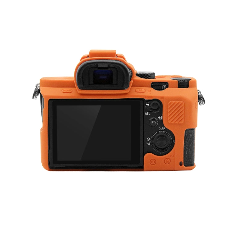 PULUZ Soft Silicone Protective Case for Sony ILCE-7MII / 7SMII / 7RMII(Orange) - Camera Accessories by PULUZ | Online Shopping UK | buy2fix