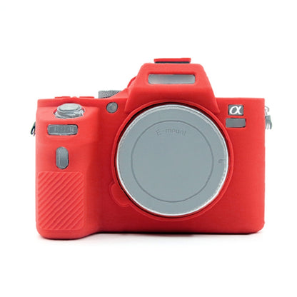 PULUZ Soft Silicone Protective Case for Sony ILCE-7MII / 7SMII / 7RMII(Red) - Protective Case by PULUZ | Online Shopping UK | buy2fix