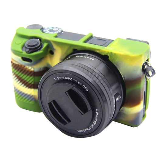 PULUZ Soft Silicone Protective Case for Sony ILCE-6300 / A6400(Camouflage) - Protective Case by PULUZ | Online Shopping UK | buy2fix