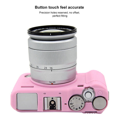 PULUZ Soft Silicone Protective Case for FUJIFILM X-A3 / X-A10(Pink) - Protective Case by PULUZ | Online Shopping UK | buy2fix