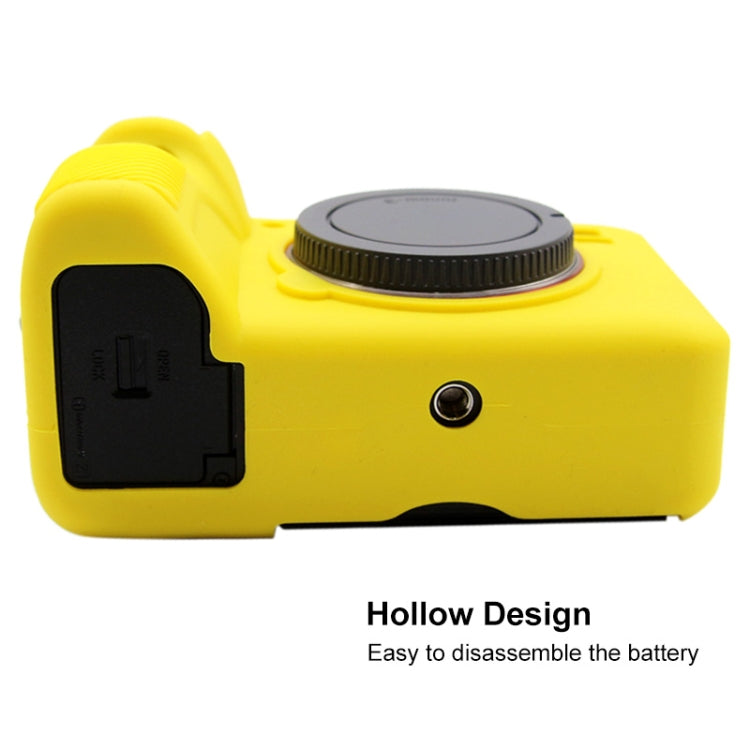 PULUZ Soft Silicone Protective Case for Sony ILCE-9M2/ Alpha 9 II / A92(Yellow) - Camera Accessories by PULUZ | Online Shopping UK | buy2fix