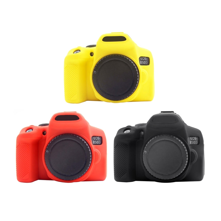 PULUZ Soft Silicone Protective Case for Canon EOS 850D(Red) - Protective Case by PULUZ | Online Shopping UK | buy2fix