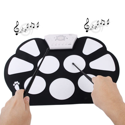 W758 USB 2.0 MIDI Soft Roll-up Drum Kit, Size: 38.2 x 27.6cm - Percussion Instruments by buy2fix | Online Shopping UK | buy2fix