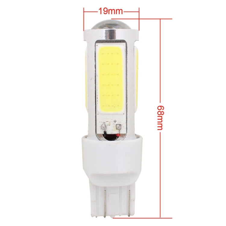 2PCS T20 Dual Wires 1250LM 20W + 5W 5 x COB LED White Light Brake Light Daytime Running Light Bulb, DC 12V - In Car by buy2fix | Online Shopping UK | buy2fix