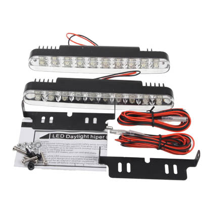 Universal White 20 LED Daytime Running Light for Car - In Car by buy2fix | Online Shopping UK | buy2fix