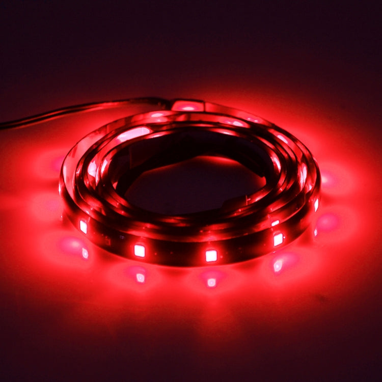 5 PCS 120cm 60 LED Waterproof Flexible Car Strip Light, DC 12V(Red Light) - In Car by buy2fix | Online Shopping UK | buy2fix